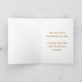 Carte Would you be my honey, Bee Valentine cards (Intérieur)