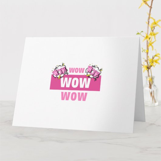 Carte wow free day Classic (Fleur jaune)