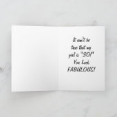 CARTE WOW MON FILLE A "30" TU AS L'AIR FABULEUX (Intérieur)