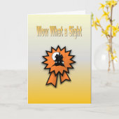 Carte Wow quelle vision (Fleur jaune)