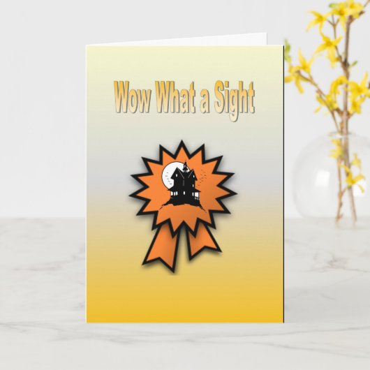 Carte Wow quelle vision (Fleur jaune)