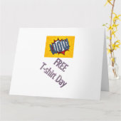 Carte Wow T-shirt classique journée gratuite  (Fleur jaune)