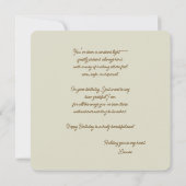 Carte Wreath Florale Boho entièrement personnalisable ar (Dos)