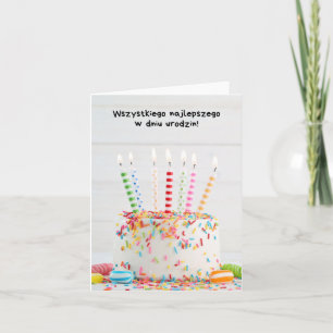 Carte Wszystkiego najlepszego w dniu urodzin, polonais