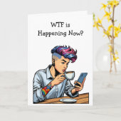 Carte WTF se passe-t-il maintenant ? LGBTQIA+ (Fleur jaune)