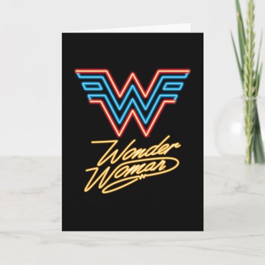 Carte WW84 | Logo Wonder Woman Neon Light (Devant)