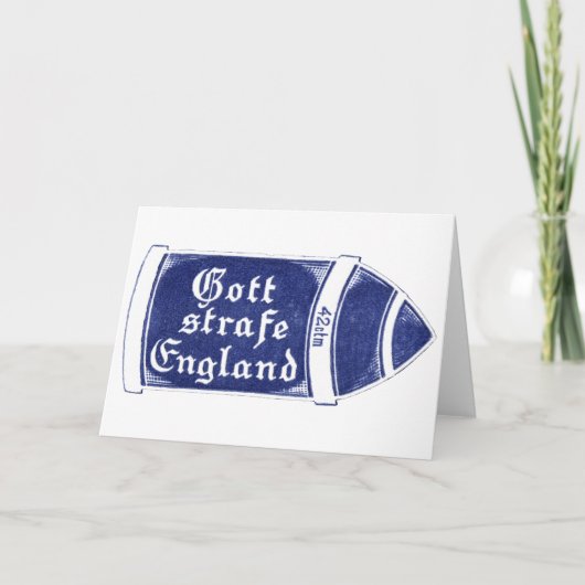 Carte WWI punissent l'Angleterre (Devant)