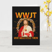 Carte Wwjt Que lancerait Jésus Disc Golf Fun (Fleur jaune)