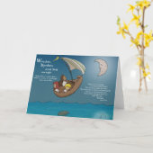 Carte Wynken, Blynken et Nod (Fleur jaune)