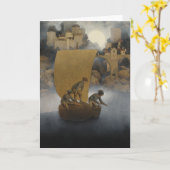 Carte Wynken, Blynken et Nod (Fleur jaune)