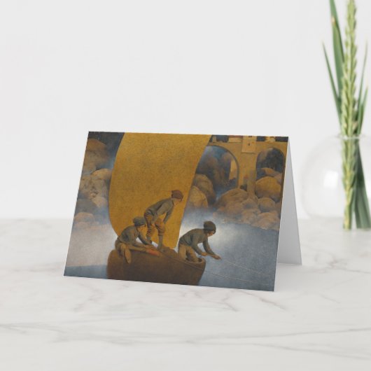 Carte Wynken Blynken Et Nod Par Maxfield Parrish 1902 (Devant)