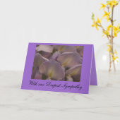 Carte Wysteria Sympathy (Fleur jaune)