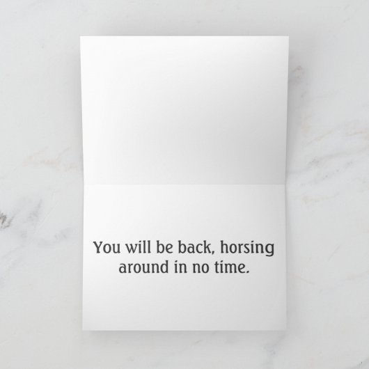 Carte x-ray à cheval, va-t-en vite (Intérieur)