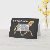 Carte x-ray à cheval, va-t-en vite (Fleur jaune)