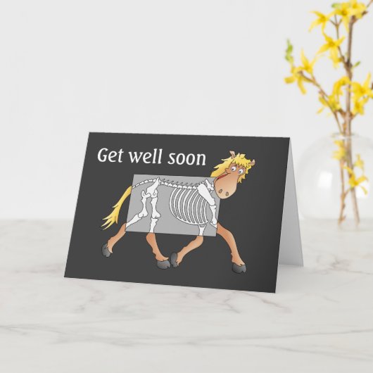 Carte x-ray à cheval, va-t-en vite (Fleur jaune)