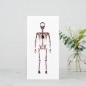 Carte X-Ray Vision Single Squelette Blanc Rouge (Debout devant)