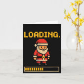 Carte Xel Santa Loading Retro Christmas Gamer Shirt (Fleur jaune)