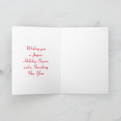 Carte Xmas de la jungle de fleurs (Intérieur)