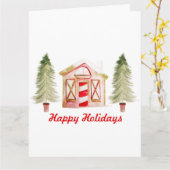 Carte XMAS Gnome Design 4 (Fleur jaune)