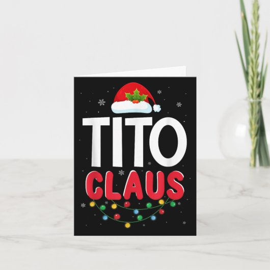 Carte Xmas Light Tito Santa Claus Christmas Matching Cos (Devant)