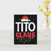 Carte Xmas Light Tito Santa Claus Christmas Matching Cos (Fleur jaune)