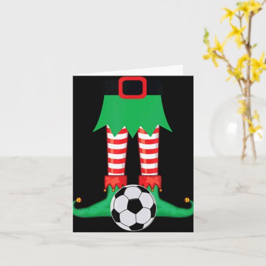 Carte Xmas Matching Soccer Elf Pajama Christmas Team S T (Fleur jaune)