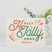 Carte Xmas moderne rétro (Debout devant)