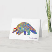 Carte Xmas Pangolin Espèces menacées Espèces animales (Devant)