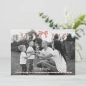 Carte Xmas personnalisée avec chaussettes (Debout devant)