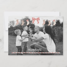 Carte Xmas personnalisée avec chaussettes