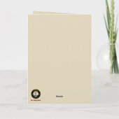 Carte Xmas personnalisée pour chien écossais (Dos)