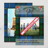 Carte Xmas Photo Tartan du clan moderne MacLeod (Devant / Derrière)