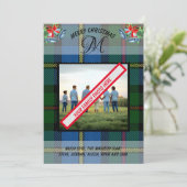 Carte Xmas Photo Tartan du clan moderne MacLeod (Debout devant)