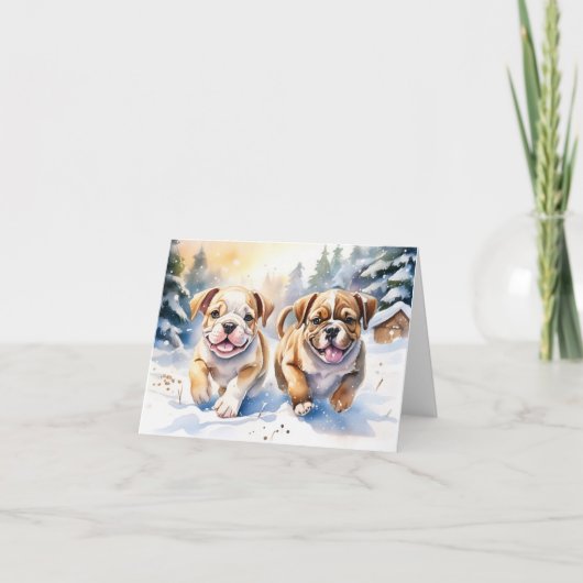 Carte Xmas Puppy (Devant)