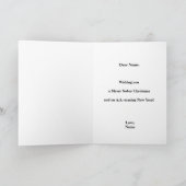 Carte Xmas Sober Support, Carte de voeux Sobriety (Intérieur)