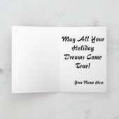 Carte Xmas, sonnette Vintage (Intérieur)