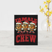 Carte Xmas Tamale Nourriture drôle Mexique Noël Tamale M (Fleur jaune)