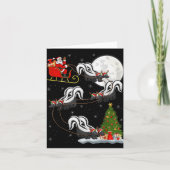 Carte Xmas Tree Lighting Santa Riding Skunk Christmas T (Devant)