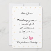 Carte XMS en texte simple rouge et blanc (Dos)