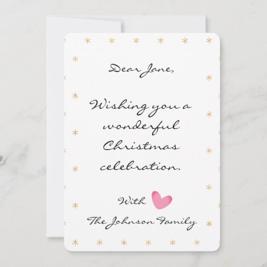 Carte XMS en texte simple rouge et blanc (Dos)