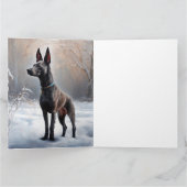 Carte Xoloitzcuintli Laisser neiger Noël (Intérieur)