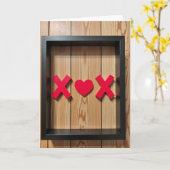 Carte Xox d'amour minimaliste (Fleur jaune)