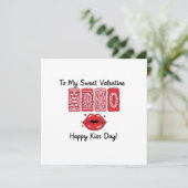 Carte XOXO À Ma Douce Saint-Valentin - Joyeuse Journée d (Debout devant)