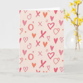Carte Xoxo Cœurs d'Amour (Fleur jaune)