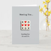Carte Xoxo de rencontre (Fleur jaune)