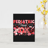 Carte Xoxo Nurse Pediatric Crew Nurse Valentine Leopard (Fleur jaune)