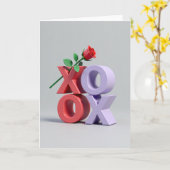 Carte Xoxo Red Rose Love Card (Fleur jaune)
