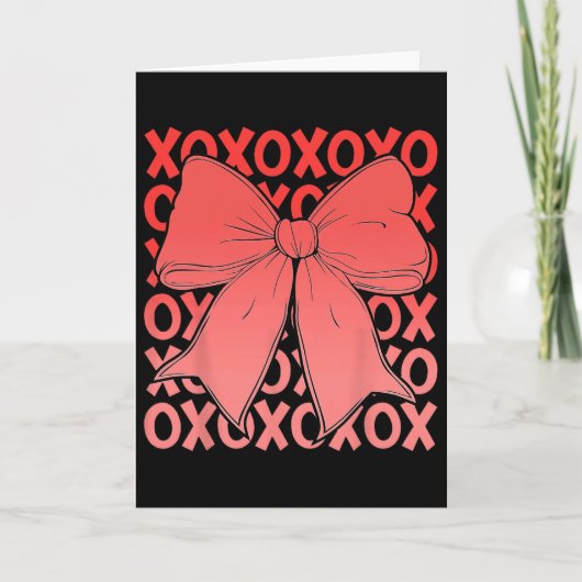 Carte Xoxo The Original Love Letters Retro Checked Valen (Devant)