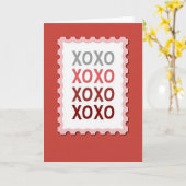 Carte Xoxo Timbre Sincère (Fleur jaune)