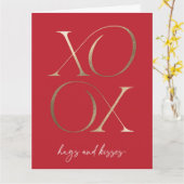 Carte XOXO Valentine's Day (Fleur jaune)